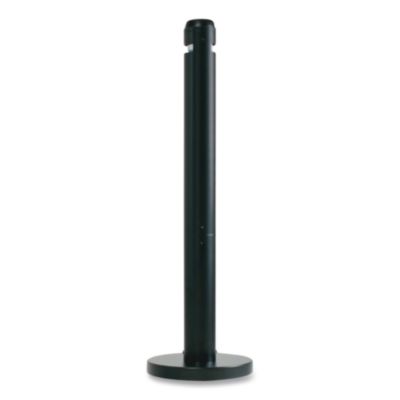 Smoker's Pole, Round, Steel, 0.9 gal, 4 dia x 41h, Black