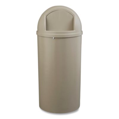 Marshal Classic Container, 25 gal, Plastic, Beige