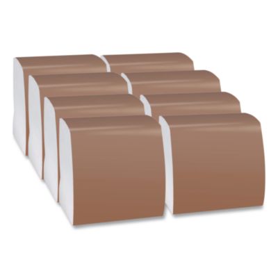 1/4-Fold Dinner Napkins, 1-Ply, 16.75  x 17, White, 250/Pack