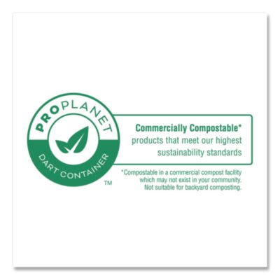 Compostable Molded Fiber Dinnerware, ProPlanet Seal, Plate,