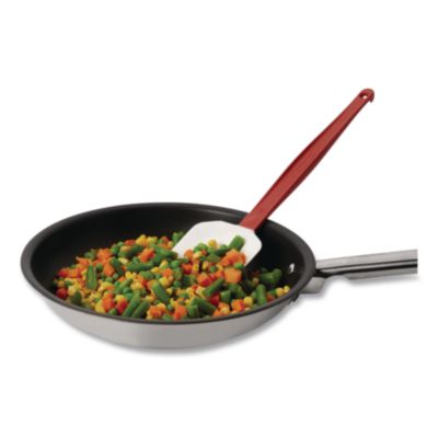 High Heat Scraper Spoon, Plastic, 13.5", Red/White
