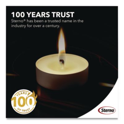 Tealight Candle, 5 Hour Burn, 0.5"h, White, 50/pack, 10 Pack