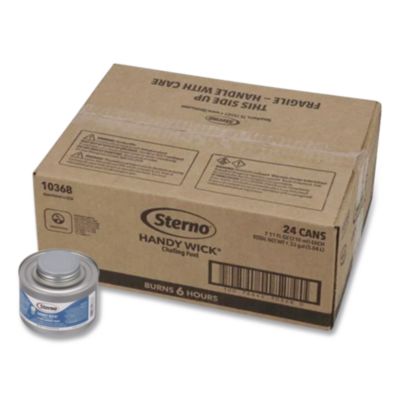 Chafing Fuel Can With Stem Wick, Methanol, 6 Hour Burn, 1.89