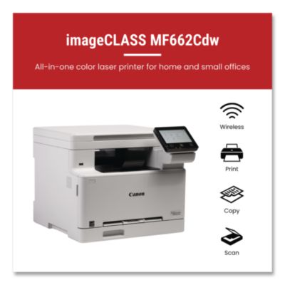 imageCLASS MF662Cdw Wireless Multifunction Laser Printer, Co