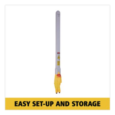 Multilingual Pop-Up Wet Floor Safety Cone, 21 X 21 X 30, Yel
