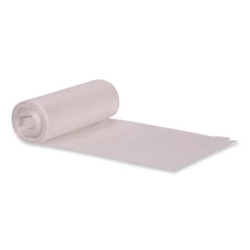 High-Density Waste Can Liners, 4 gal, 6 mic, 17" x 18", Natu