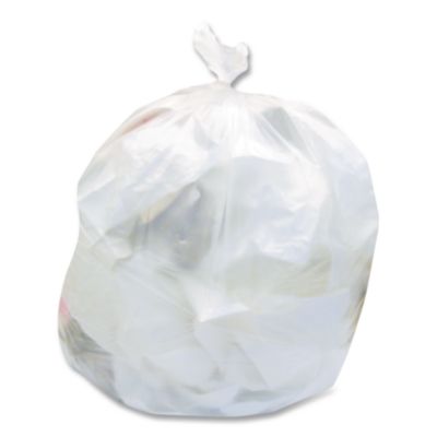 High-Density Waste Can Liners, 30 gal, 8 mic, 30" x 37", Nat