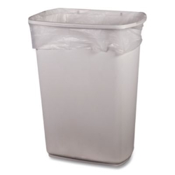 High-Density Waste Can Liners, 30 gal, 8 mic, 30" x 37", Nat