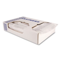 High-Density Waste Can Liners, 56 gal, 16 mic, 43" x 48", Na