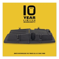 BRUTE Rotomolded Tilt Truck Lid, 28.85 x 57.10 x 9.7, Black