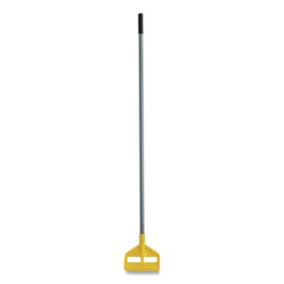 Invader Fiberglass Side-Gate Wet-Mop Handle, 54", Gray/Yello