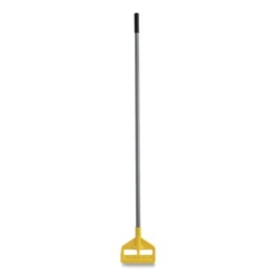 Invader Fiberglass Side-Gate Wet-Mop Handle, 54", Gray/Yello