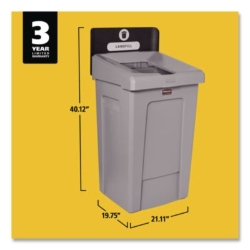 Slim Jim Recycling Station 1-Stream, Landfill Recycling Stat