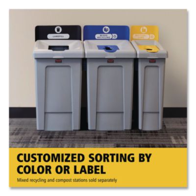 Slim Jim Recycling Station 1-Stream, Landfill Recycling Stat