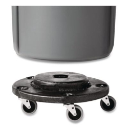 Brute Round Twist On/Off Dolly, 250 lb Capacity, 18" dia x 6