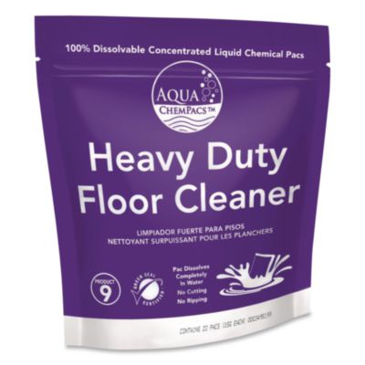 Aqua ChemPacs Heavy Duty Floor Cleaner, Lavender Scent, 100