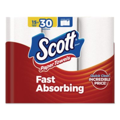 Choose-A-Sheet Kitchen Roll Paper Towels, Double Roll, 1-Ply