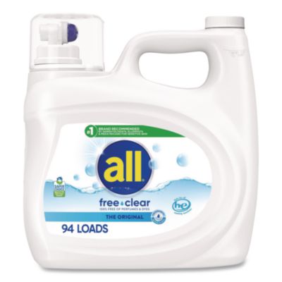 Free Clear HE Laundry Detergent, 118 oz Bottle, 4/Carton