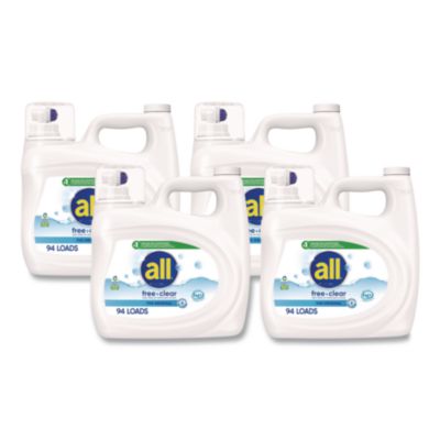 Free Clear HE Laundry Detergent, 118 oz Bottle, 4/Carton