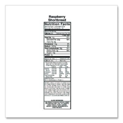 Premium Berry Jam Shortbread Cookies, Raspberry, 2 Oz Pack,