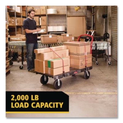 Heavy-Duty Platform Truck Cart, 2,000 Lb Capacity, 24 X 48 P