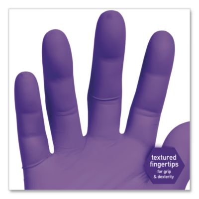 PURPLE NITRILE Exam Gloves, Powder-Free, Small, 6 mil Thick,
