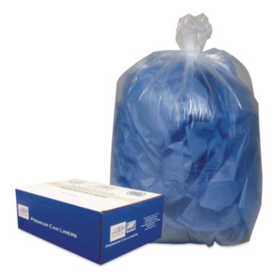 Linear Low-Density Can Liners, 33 gal, 0.63 mil, 33" x 39",