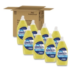 Manual Pot/Pan Dish Detergent, Lemon Scent, 38 oz Bottle, 8/