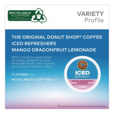 ICED Refreshers K-Cup Pods, Mango Dragonfruit Lemonade, 20/B