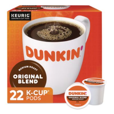 K-Cup Pods, Dunkin Regular, 88/Carton