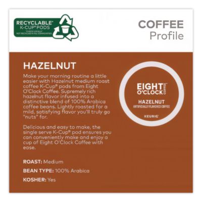 Hazelnut Coffee K-Cups, 96/carton