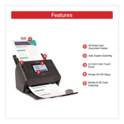 imageFORMULA DR-S350NW, 600 dpi Optical Resolution, 60-Sheet