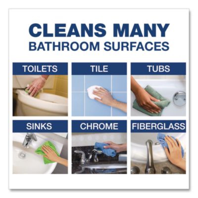 Cleaner with Bleach, 32 oz Bottles, 8 Bottles and 2 Trigger