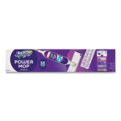 PowerMop Starter Kit, 15.4 x 5.3 White/Purple Cloth Head, 26