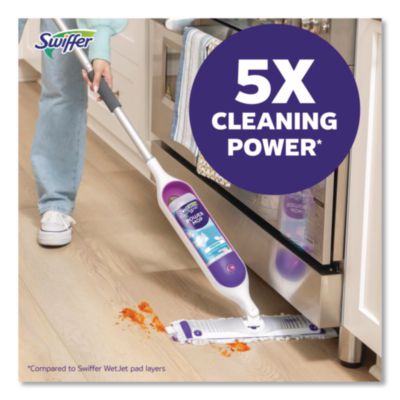 PowerMop Starter Kit, 15.4 x 5.3 White/Purple Cloth Head, 26