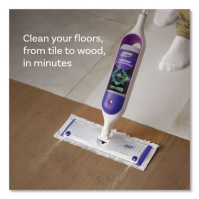 PowerMop Starter Kit, 15.4 x 5.3 White/Purple Cloth Head, 26