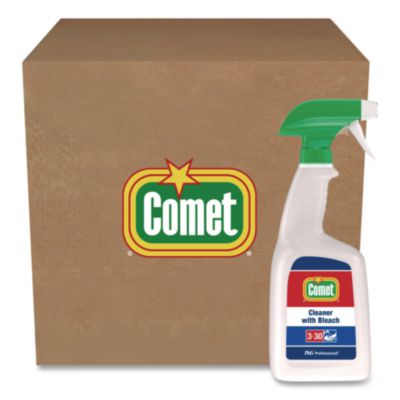 Cleaner with Bleach, 32 oz Bottles, 8 Bottles and 2 Trigger