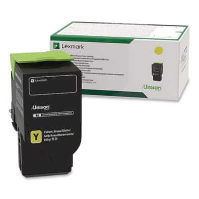 74c10y0 Return Program Unison Toner, 3,000 Page-Yield, Yello