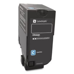 74c00cg Return Program Toner, 3,000 Page-Yield, Cyan