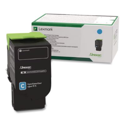 80c1sc0 Return Program Toner, 2,000 Page-Yield, Cyan