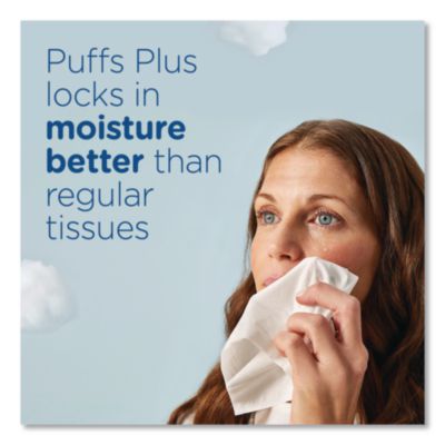 Plus Lotion Facial Tissue, 2-Ply, White, 56 Sheets/Box, 24 B