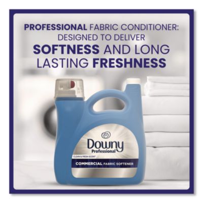 Commercial Liquid Fabric Softener, Clean and Fresh Scent, 14