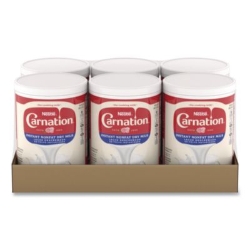 Instant Nonfat Dry Milk, Unsweetened, 8.5 lb Canister, 6/Car