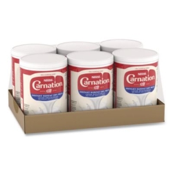 Instant Nonfat Dry Milk, Unsweetened, 8.5 lb Canister, 6/Car