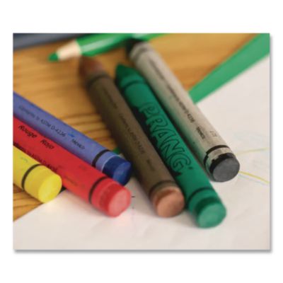 Crayons Made with Soy Classpack, Regular Size, 0.37" x 3.7",