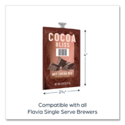 Cocoa Bliss Hot Chocolate Mix, Chocolate, 72/Carton
