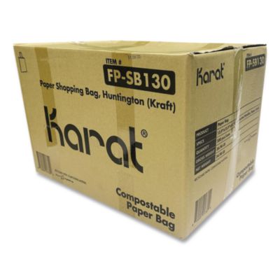 Huntington Paper Shopping Bag, Rope Handles, Large Size, 13.