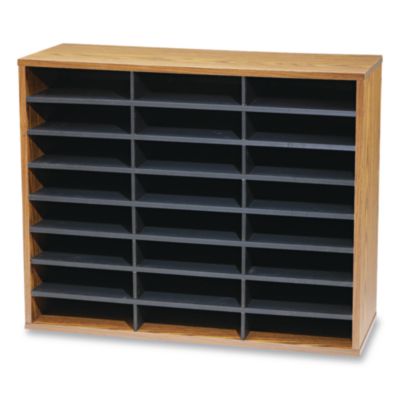 Literature Organizer, 24 Letter Compartments, 29 x 11.88 x 2