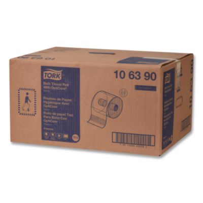 Premium Bath Tissue Roll with OptiCore, Septic Safe, 2-Ply,