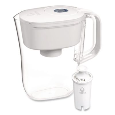 Small 6-Cup Water Filter Pitcher with 1 Standard Filter, Den